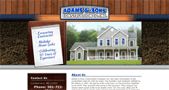 Desktop Screenshot of adamsandsonsconstruction.com